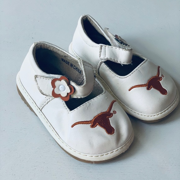 🇺🇸UT Univ Texas Baby Shoes Team Squeaks 5 - Picture 9 of 11